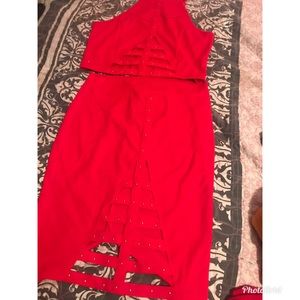 Plus size two piece set